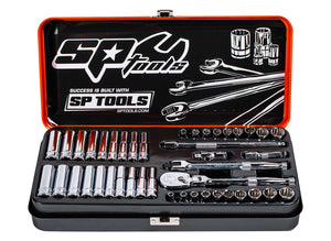 JEU DE 43 DOUILLES À PRISE 1/4" 6PT ET 12PT MÉTRIQUES/SAE