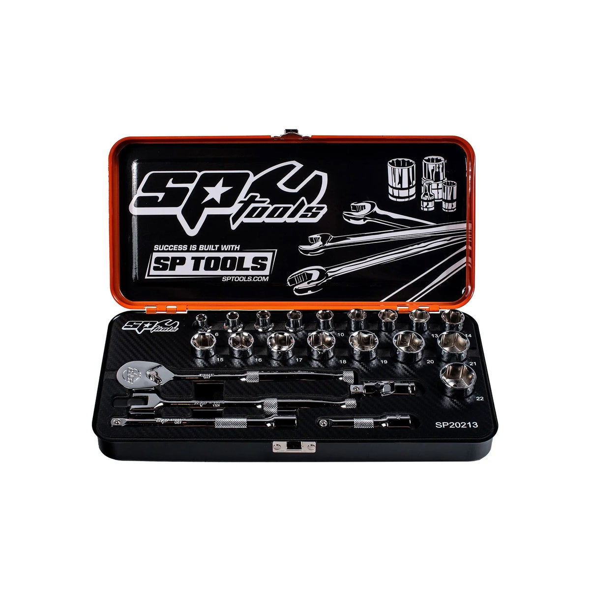 22PC 3/8&quot; DRIVE 6PT GENERAL SERVICE SOCKET SET