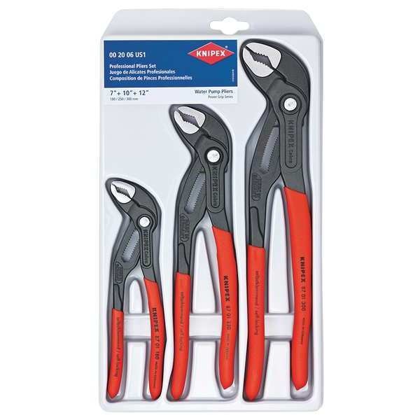 3 Piece cobra water pump pliers