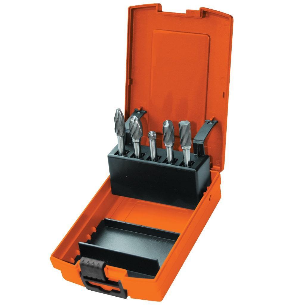 5PC TUNGSTEN CARBIDE BURR SET - ALUMINUM