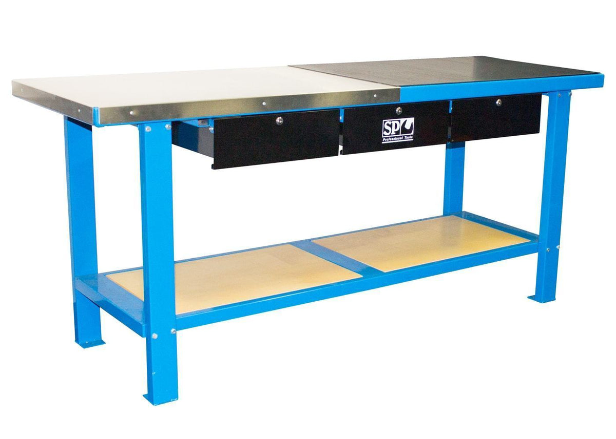 79&quot; 3 DRAWER HEAVY-DUTY WORKSHOP BENCH
