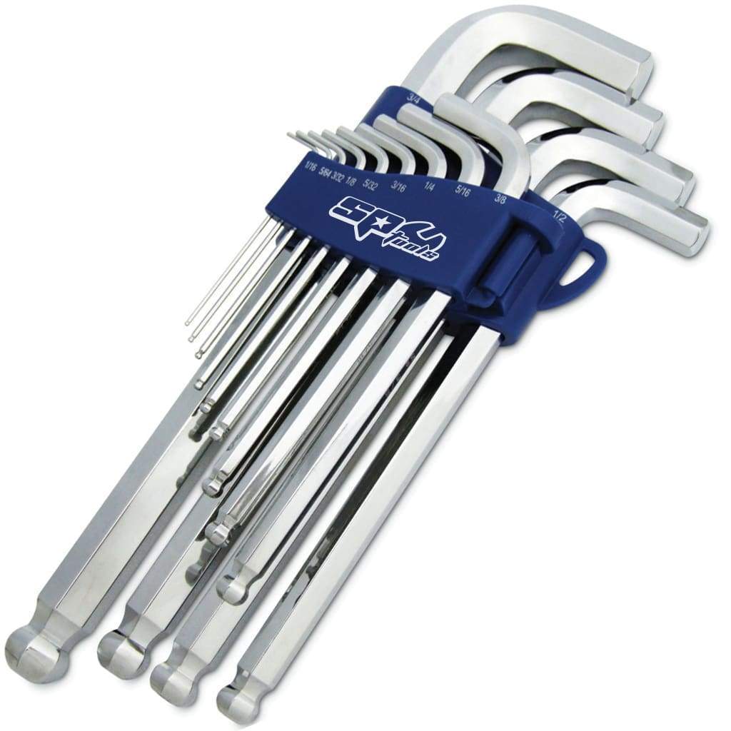 13PC SAE JUMBO L-SHAPED MAGNETIC BALL DRIVE HEX KEY SET