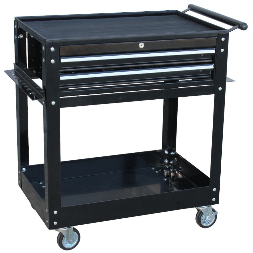 TROLLEY BLACK CUSTOM 2 DRAWER