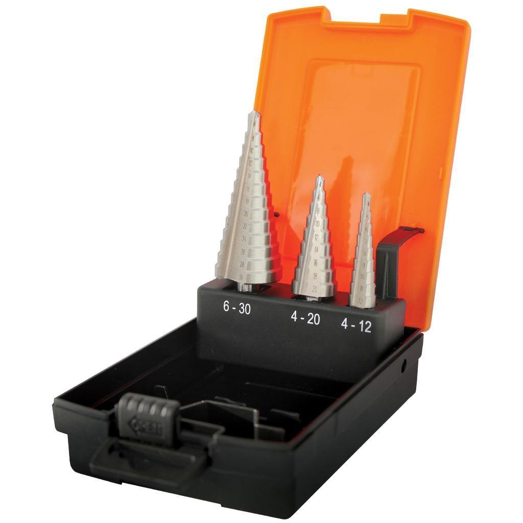 3PC METRIC STEP DRILL BIT SET
