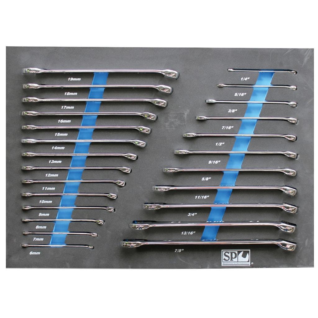 25PC METRIC/SAE COMBINATION WRENCH SET w/ EVA FOAM