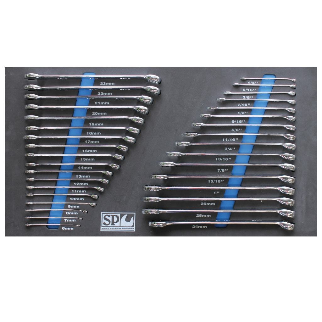 34PC METRIC/SAE WRENCH SET W/ EVA FOAM