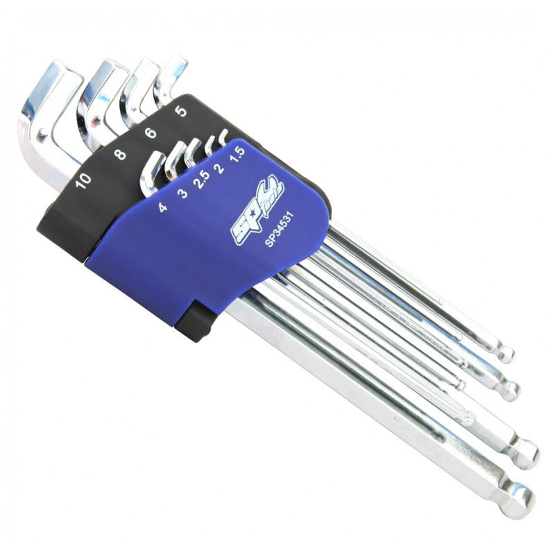 9PC METRIC L-SHAPED STUBBY HEX KEY SET