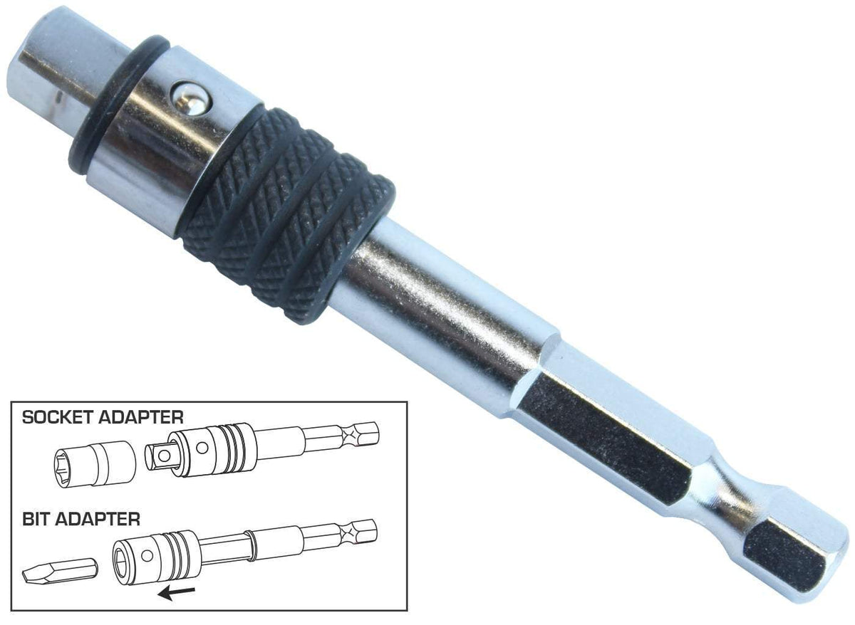 1/4&quot; DRIVE 2-IN-1 SOCKET/BIT ADAPTER