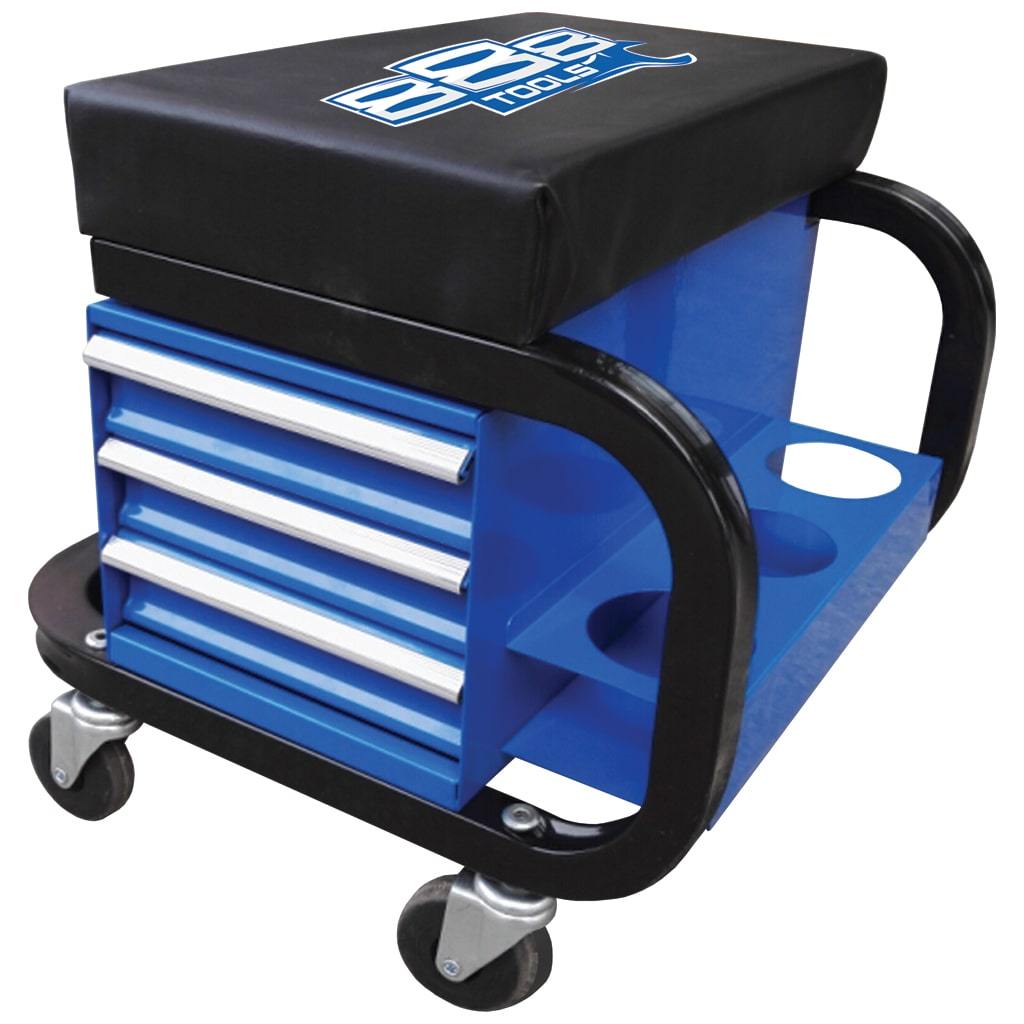 888 SERIES® CREEPER SEAT w/ 3 STORAGE DRAWERS - BLUE