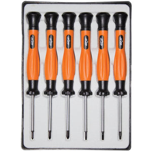 6PC MINI PHILLIPS/FLAT TIP SCREWDRIVER SET