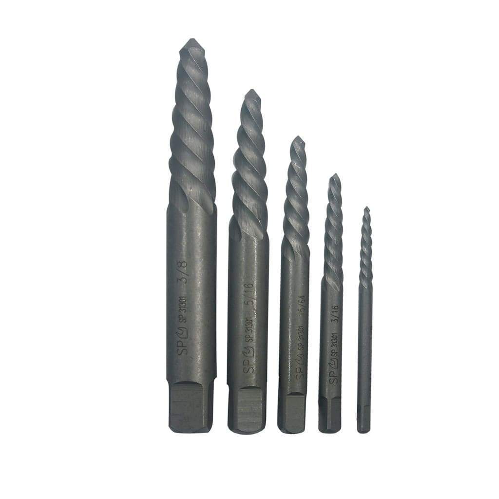 5PC SCREW EXTRACTOR SET - SPIRAL