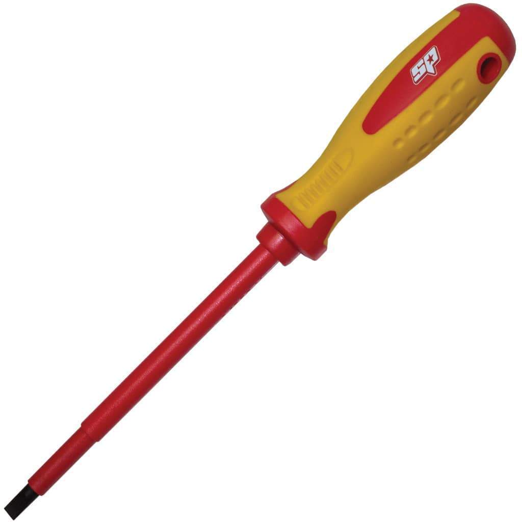 VDE INSULATED FLAT TIP SCREWDRIVER - 1/4" x 5-15/16"
