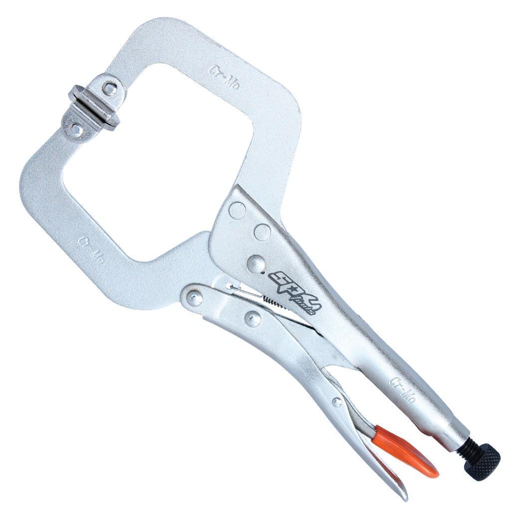 11&quot; LOCKING C-CLAMP PLIERS - SWIVEL PADS