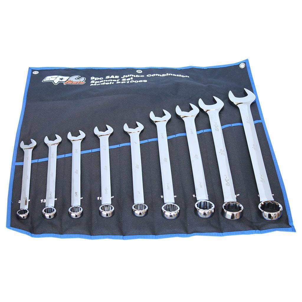 9PC SAE JUMBO COMBINATION WRENCH SET