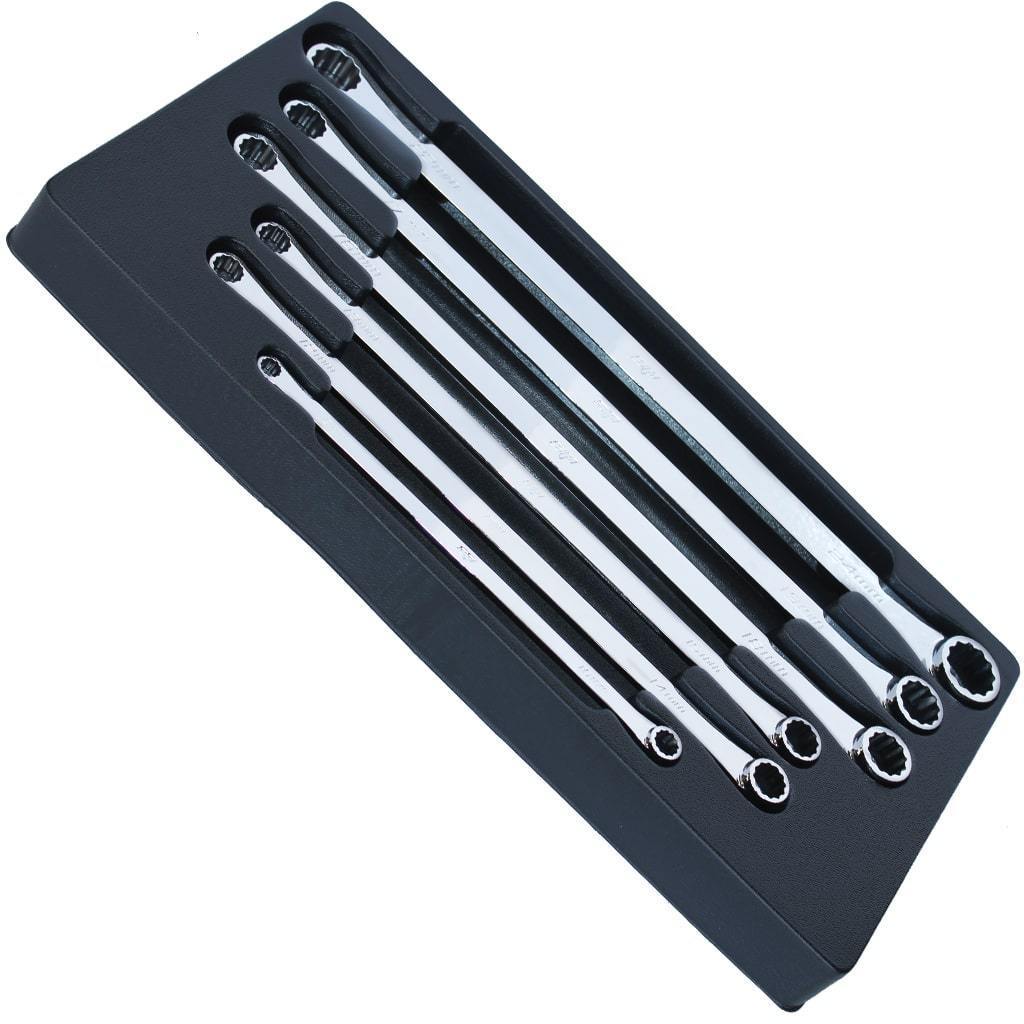 6PC 12PT METRIC FLAT DRIVE® DOUBLE BOX WRENCH SET - 0° OFFSET