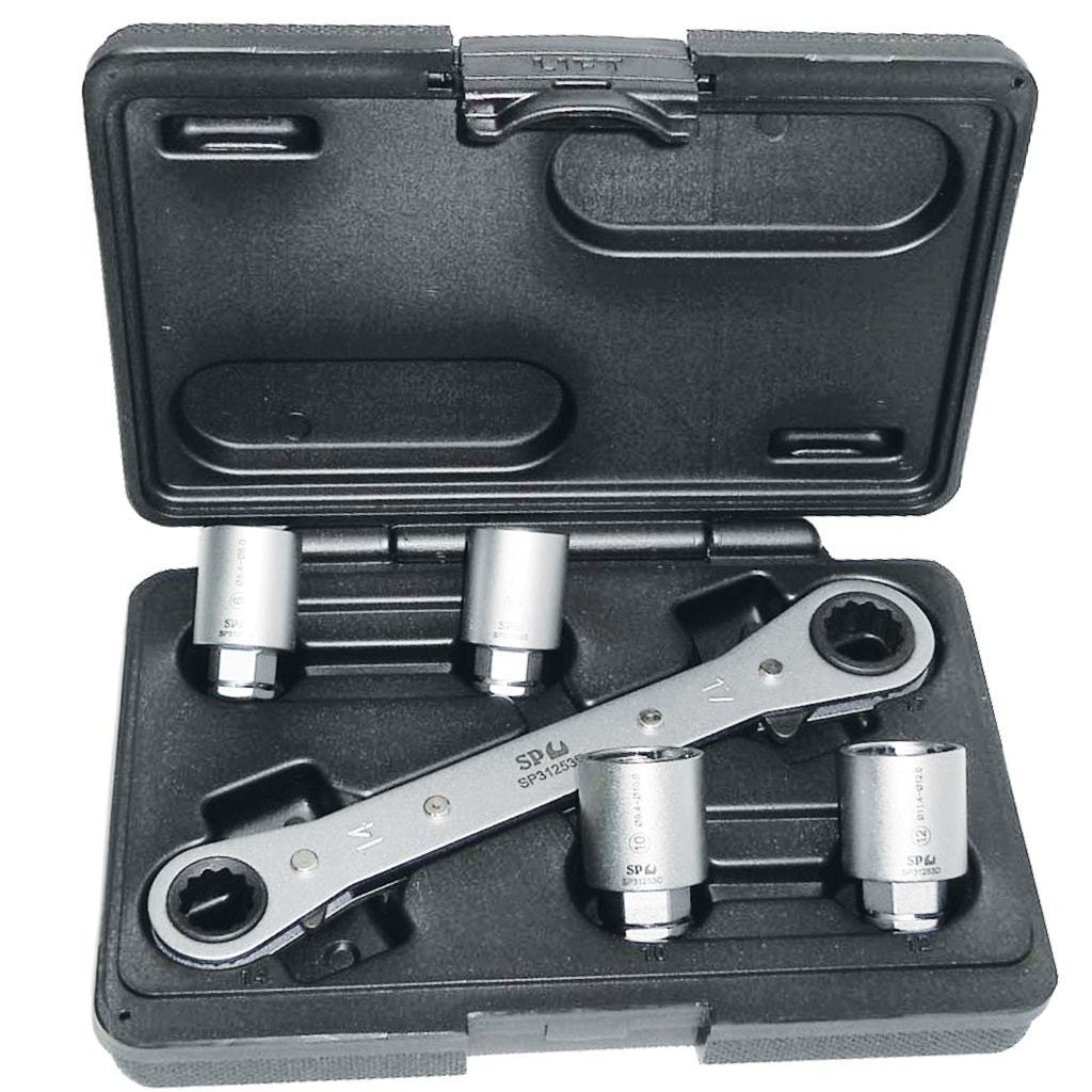 5PCS GO-THROUGH STUD REMOVER SOCKET &amp; WRENCH SET