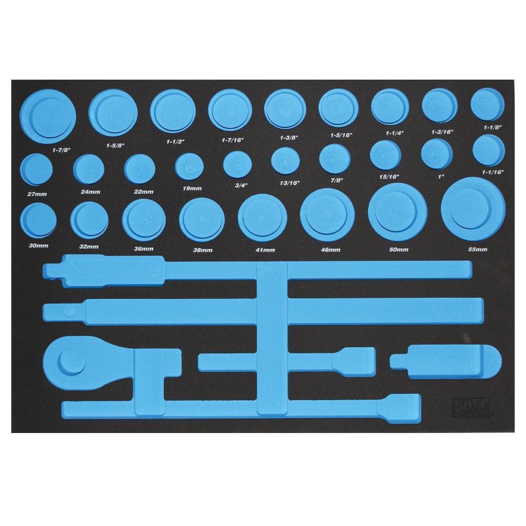 EVA INSERT -3/4&quot;SOCKETS &amp; ACCESSORIES( TO SP50000)