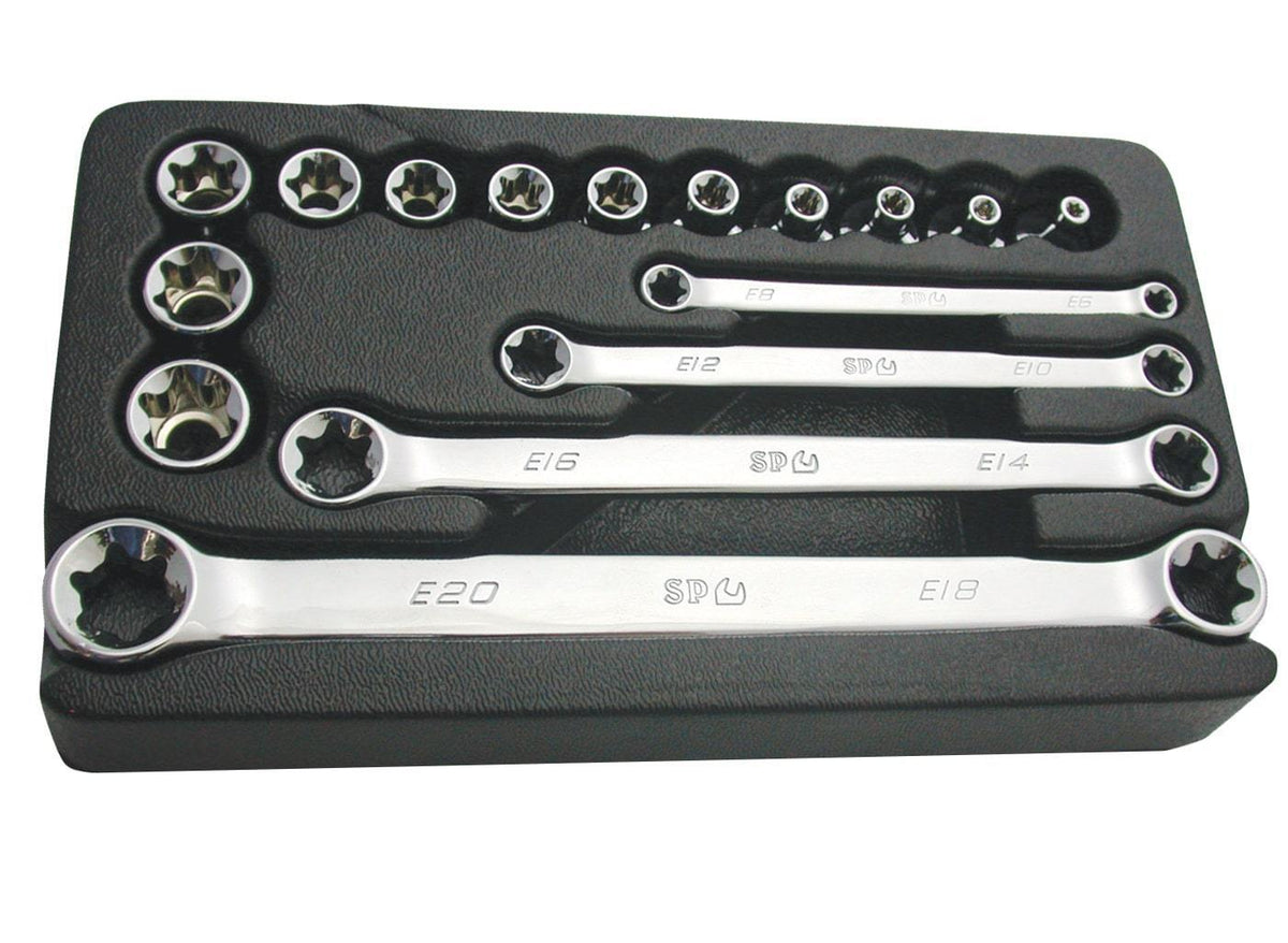 16PC 3/8" DRIVE E-TORX® SOCKET & DOUBLE BOX WRENCH SET