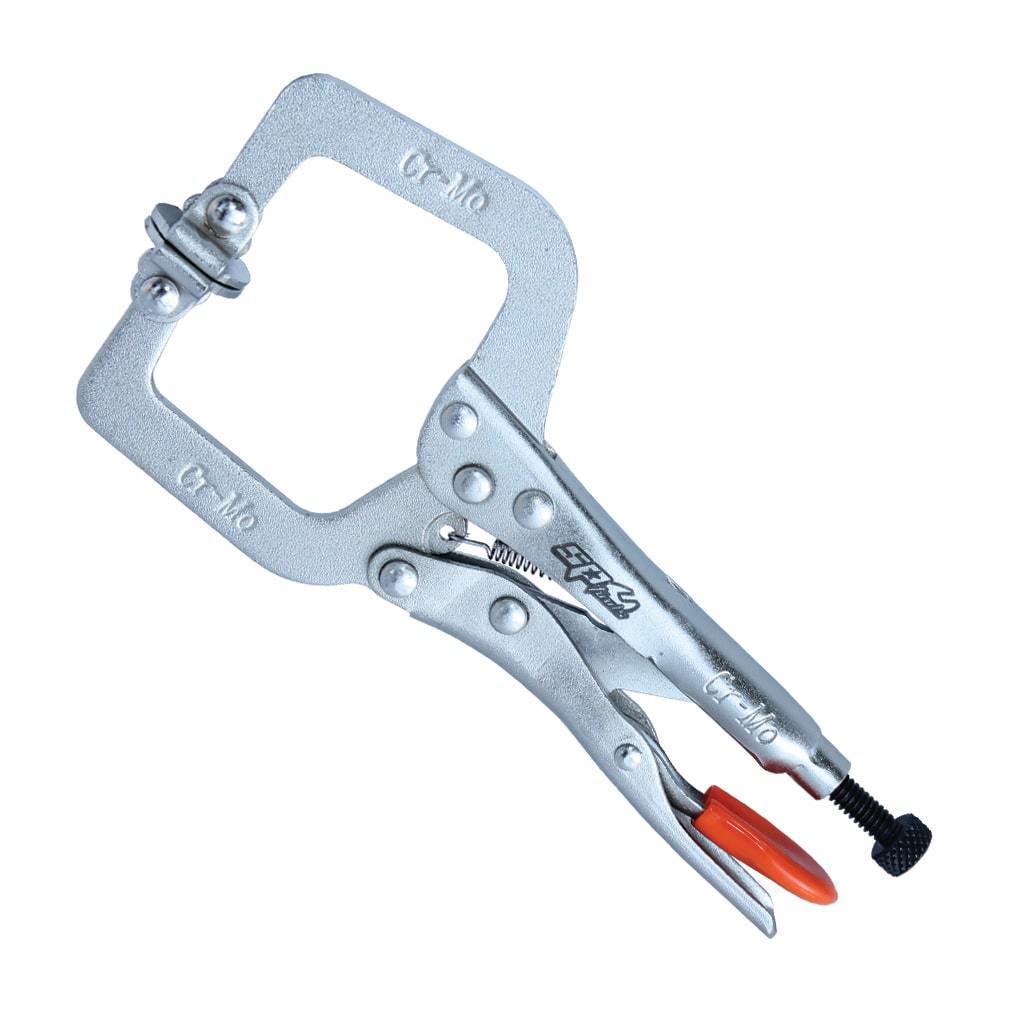 6&quot; LOCKING C-CLAMP PLIERS - SWIVEL PADS