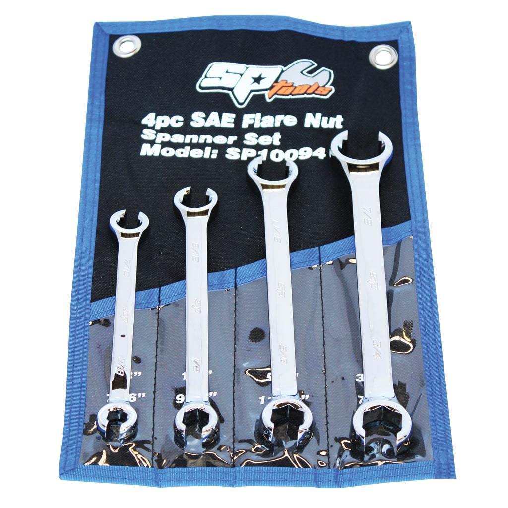 4PC SAE FLARE NUT WRENCH SET