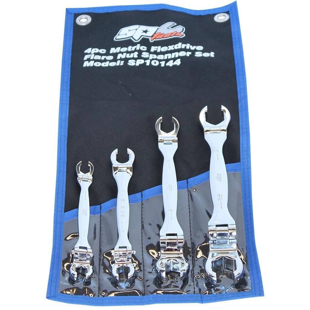 4PC METRIC FLEX-HEAD FLARE NUT WRENCH SET