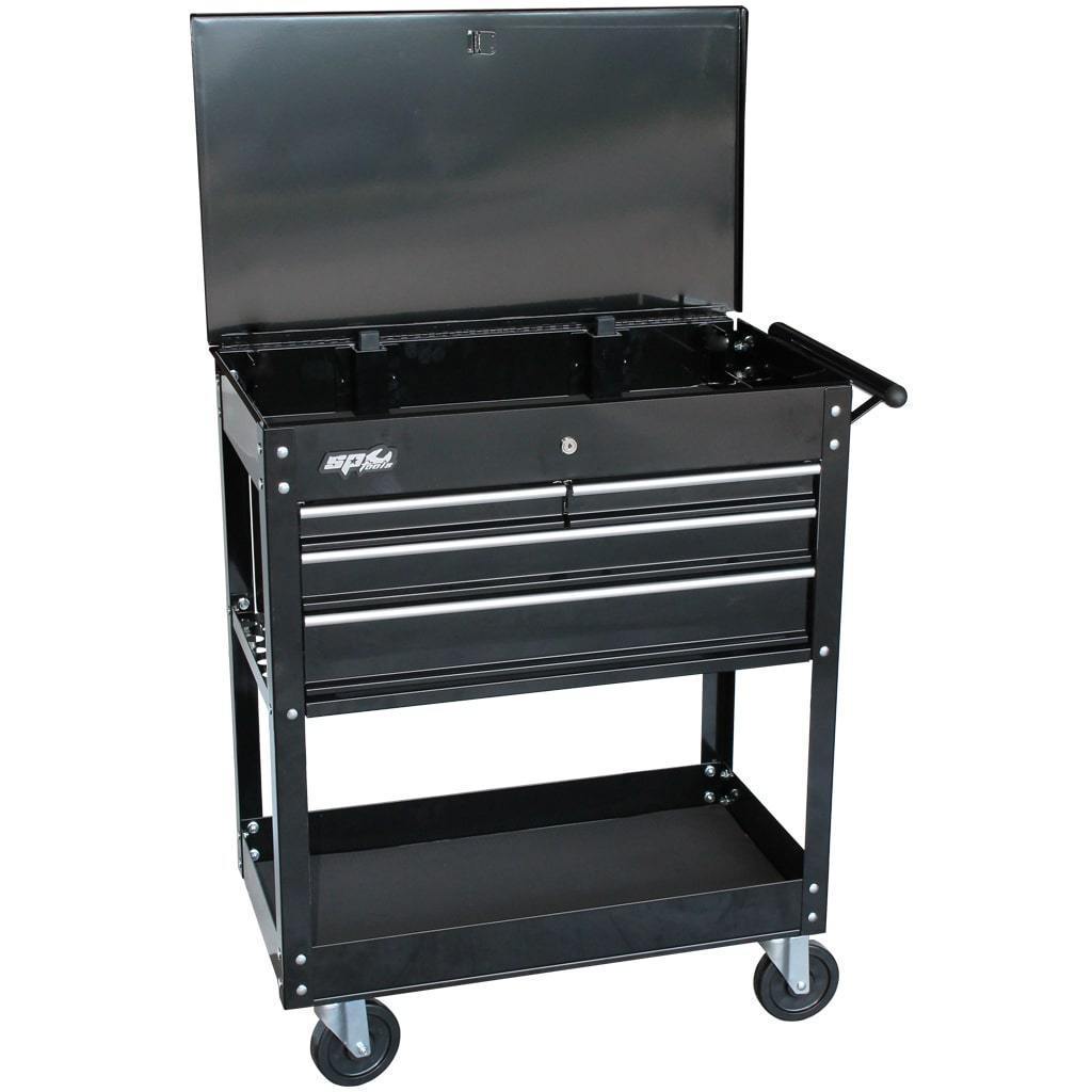 4-DRAWER SERVICE CART - BLACK