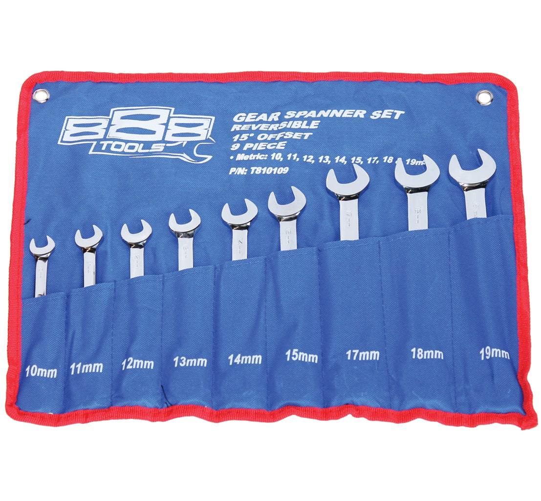 9PC 888 SERIES® METRIC REVERSIBLE RATCHETING WRENCH SET