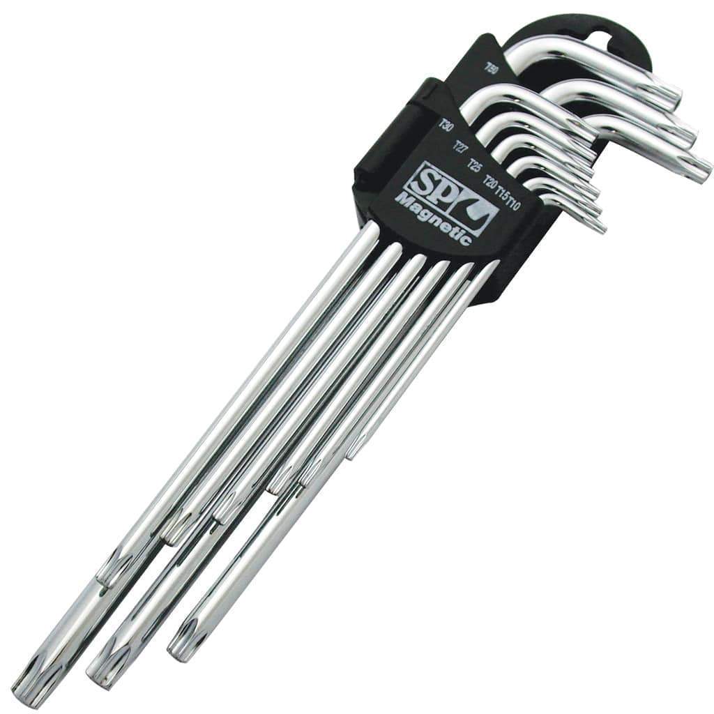 9PC TORX® L-SHAPED MAGNETIC BALL DRIVE HEX KEY SET