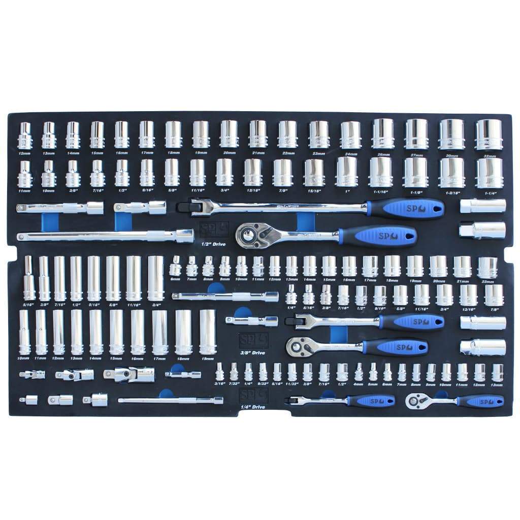 EVA TOOLKIT 122PC METRIC/SAE SOCKET &amp; ACCESSORIES