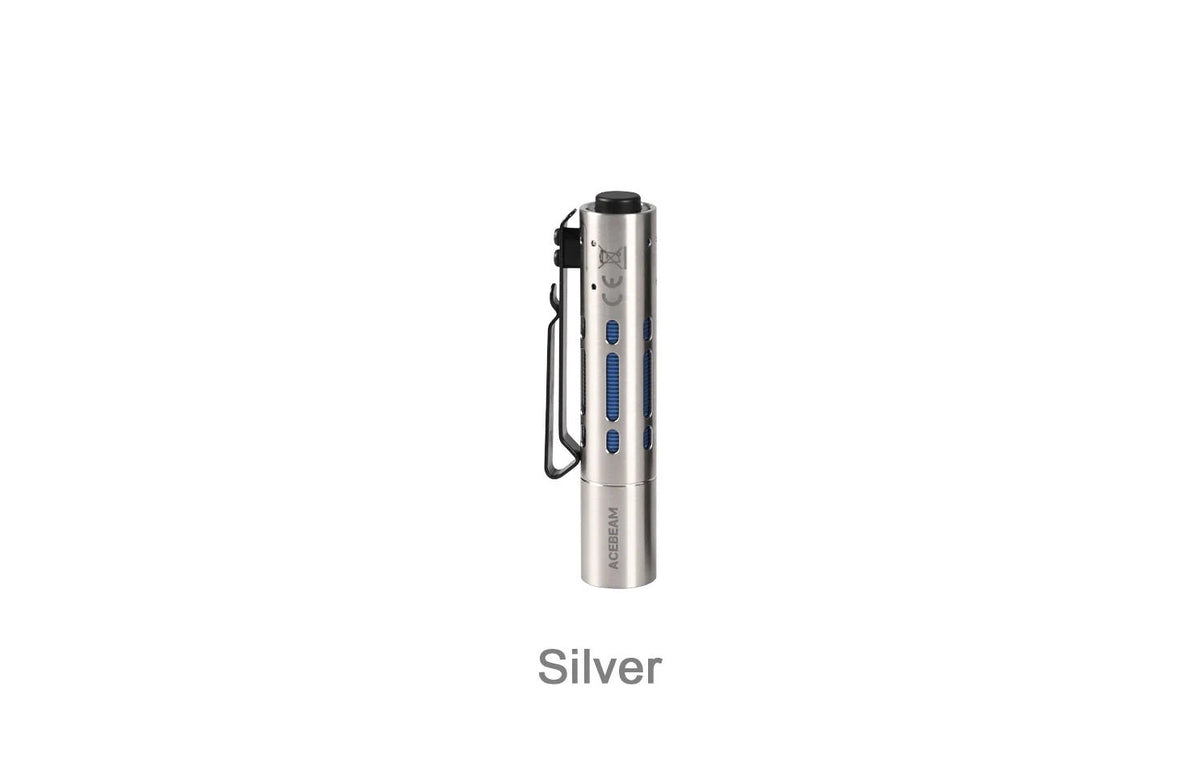 Rider RX EDC Flashlight - Silver - 650 LUMENS