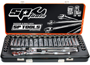 51PC 3/8" DRIVE 6PT & 12PT METRIC/SAE SOCKET SET