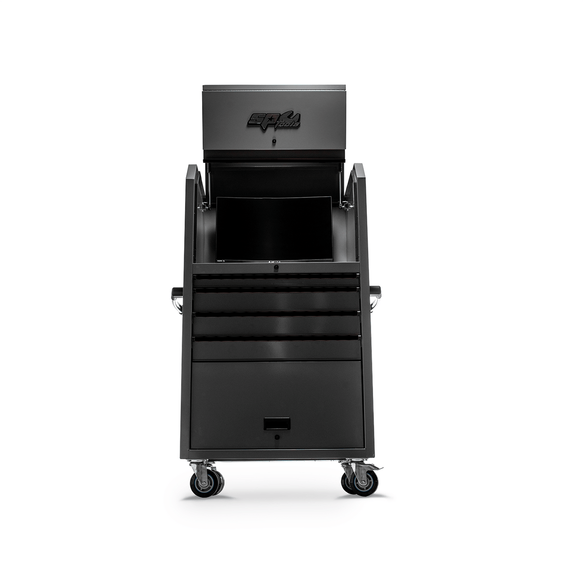 36&quot; 4 Drawer SUMO TRADE Diagnostic Cart Light Grey w/ Blue T