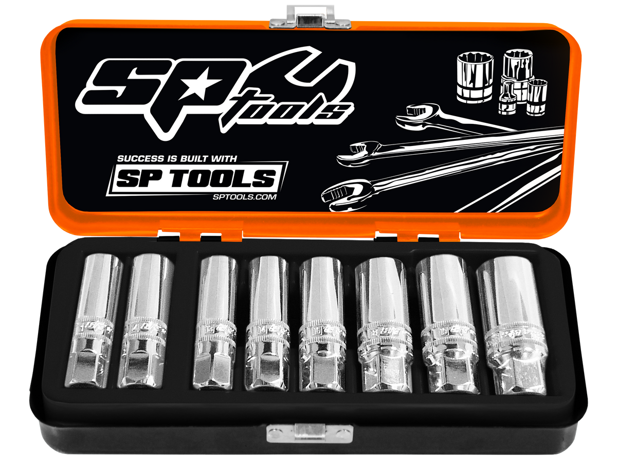 8PC 3/8&quot; DRIVE MAGNETIC SPARK PLUG SOCKET SET